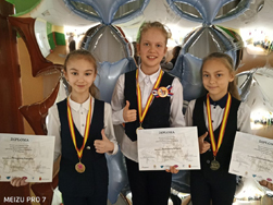 Ученицы нашей школы из команды "АУРЕЛИЯ" стали победителями на Международном турнире по эстетической гимнастике "Cartagena Children Trophy 2019"